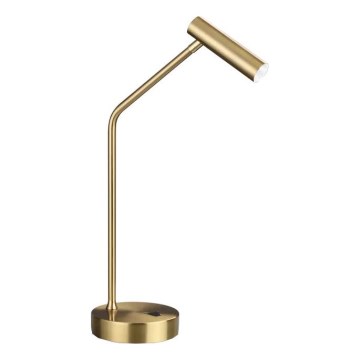 Ideal Lux - LED Настолна лампа EASY LED/3,5W/230V CRI 90 месинг