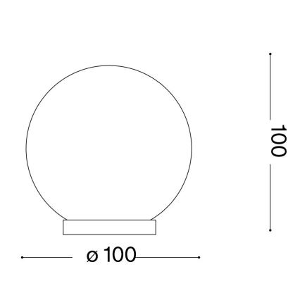 Ideal Lux - LED Настолна лампа MAPA 1xG9/3W/230V Ø 10 см бял
