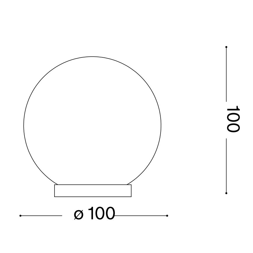 Ideal Lux - LED Настолна лампа MAPA 1xG9/3W/230V Ø 10 см бял