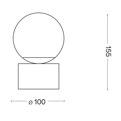 Ideal Lux - LED Настолна лампа PERLAGE 1xG9/3W/230V златист/бял