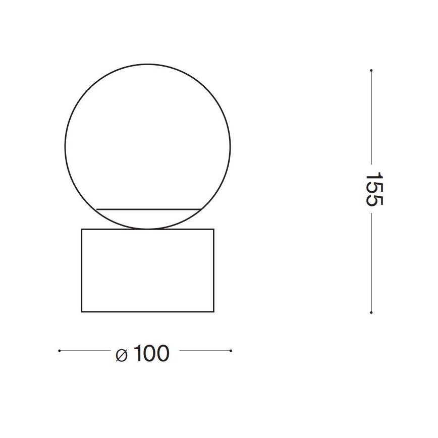 Ideal Lux - LED Настолна лампа PERLAGE 1xG9/3W/230V златист/бял