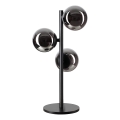 Ideal Lux - LED настолна лампа PERLAGE 3xG9/3W/230V черна/димно-черна