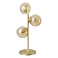 Ideal Lux - LED настолна лампа PERLAGE 3xG9/3W/230V златна/димно бежова