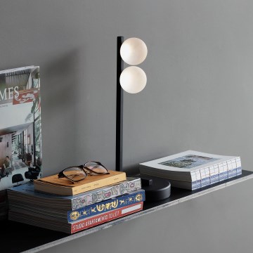 Ideal Lux - LED Настолна лампа PING PONG 2xLED/3W/230V CRI 90 черен