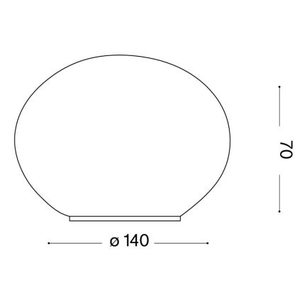 Ideal Lux - LED настолна лампа SMARTIES 1xG9/3W/230V, диаметър 14 см, бяла