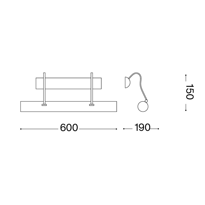 Ideal Lux - LED осветително тяло за картини 4xG9/3W/230V бронзово