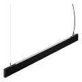 Ideal Lux - LED пендант на кабел STEEL LED/29W/230V 3000K CRI 90 120 cm черен