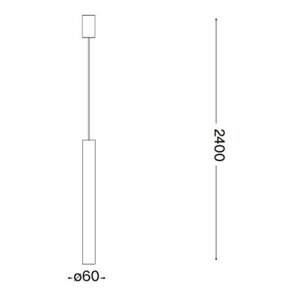 Ideal Lux - LED Пендел 1xGU10/7W/230V CRI90