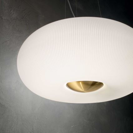 Ideal Lux - LED Пендел ARIZONA 5xGX53/9W/230V Ø 52 см бял