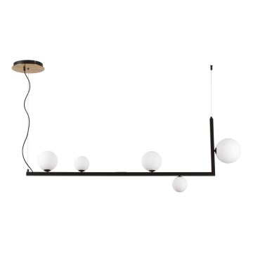 Ideal Lux - LED Пендел BIRDS 5xG9/3W/230V черен/златист