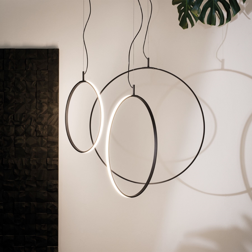 Ideal Lux - LED Пендел CIRCUS LED/36W/230V Ø 74,5 см CRI 90 черен