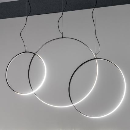Ideal Lux - LED Пендел CIRCUS LED/36W/230V Ø 74,5 см CRI 90 черен