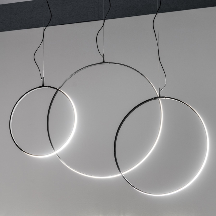 Ideal Lux - LED Пендел CIRCUS LED/36W/230V Ø 74,5 см CRI 90 черен