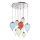 Ideal Lux - LED Пендел CLOWN 8xG9/3W/230V Ø 50 см цветен
