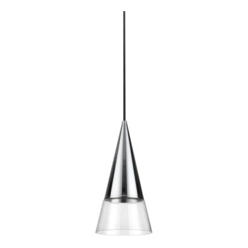Ideal Lux - LED Пендел CONO 1xGU10/7W/230V Ø 15 см CRI 90 лъскав хром