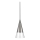 Ideal Lux - LED Пендел CONO 1xGU10/7W/230V Ø 15 см CRI 90 матов хром