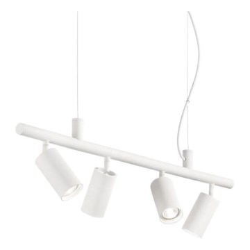 Ideal Lux - LED Пендел DYNAMITE 4xGU10/7W/230V CRI 90 бял