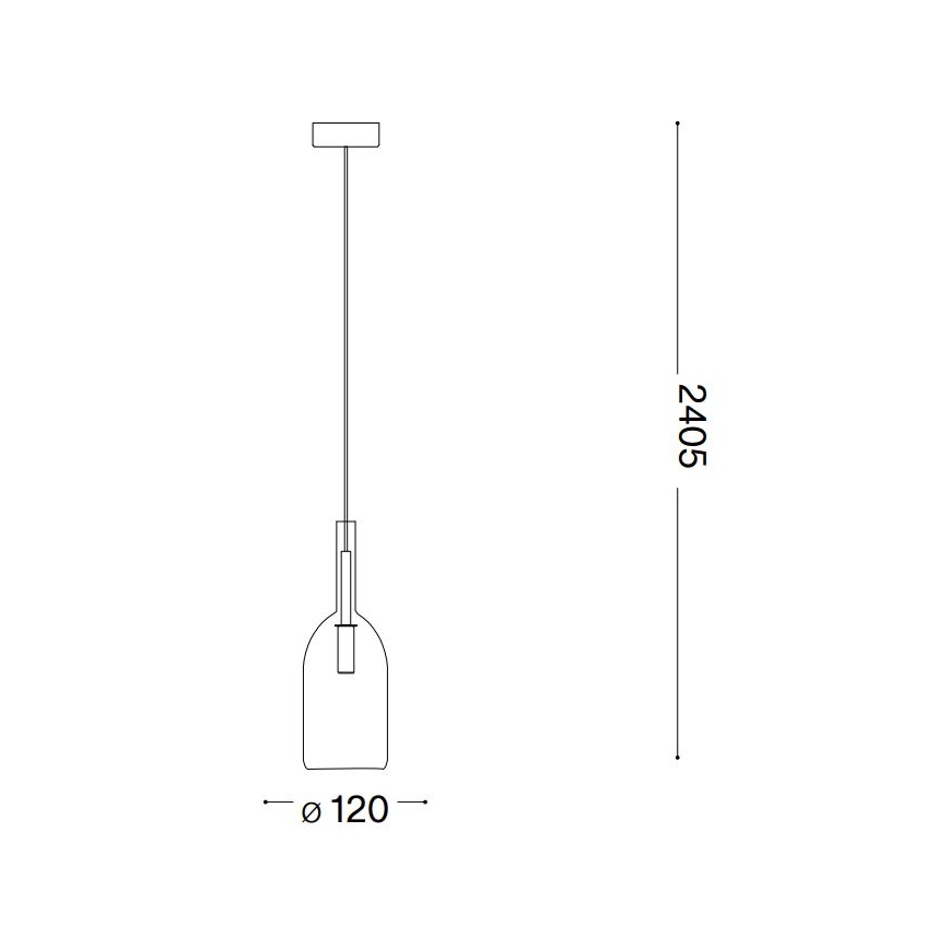 Ideal Lux - LED Пендел EMPIRE 1xG9/3W/230V