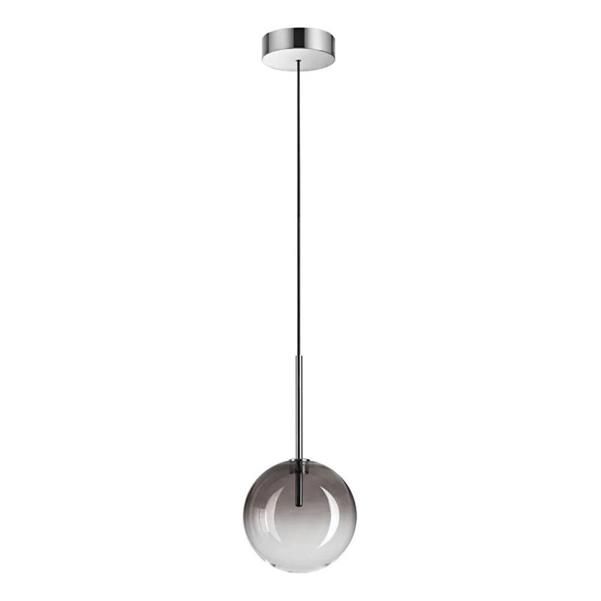 Ideal Lux - LED Пендел EQUINOXE 1xG4/2W/230V Ø 15 см лъскав хром/опушен