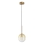 Ideal Lux - LED Пендел EQUINOXE 1xG4/2W/230V Ø 15 см месинг/опушен
