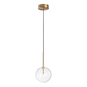 Ideal Lux - LED Пендел EQUINOXE 1xG4/2W/230V Ø 15 см месинг/прозрачен