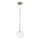 Ideal Lux - LED Пендел EQUINOXE 1xG4/2W/230V Ø 15 см месинг/прозрачен