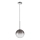 Ideal Lux - LED Пендел EQUINOXE 1xG4/2W/230V Ø 20 см лъскав хром/опушен