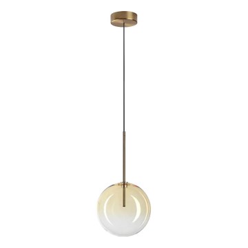Ideal Lux - LED Пендел EQUINOXE 1xG4/2W/230V Ø 20 см месинг/опушен