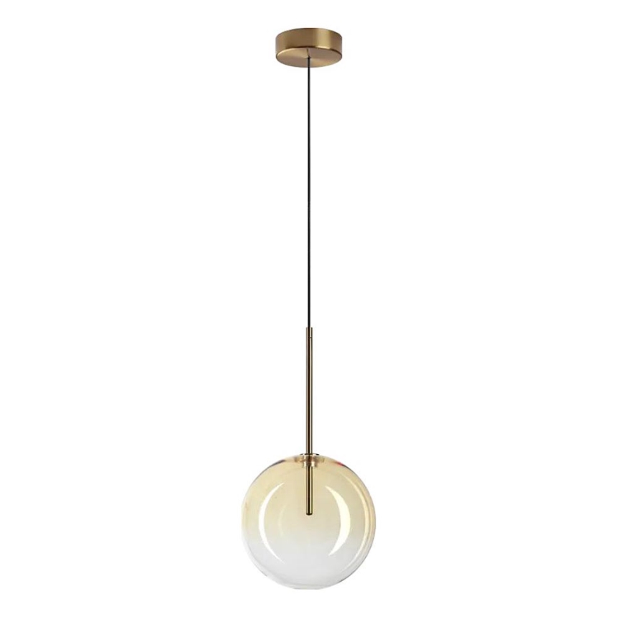 Ideal Lux - LED Пендел EQUINOXE 1xG4/2W/230V Ø 20 см месинг/опушен