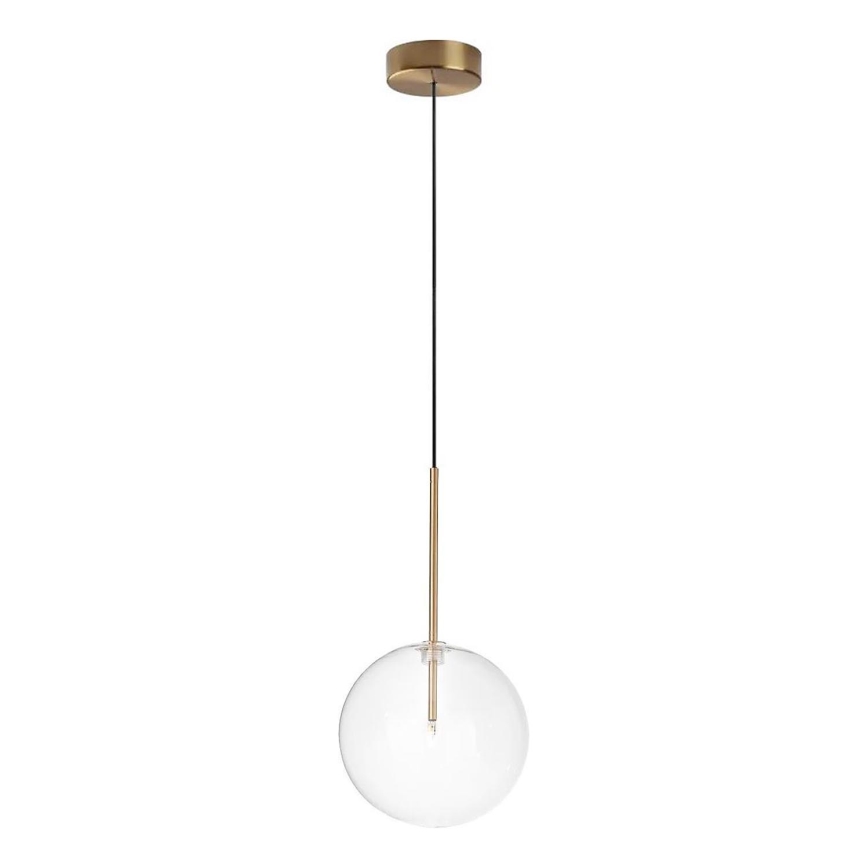Ideal Lux - LED Пендел EQUINOXE 1xG4/2W/230V Ø 20 см месинг/прозрачен