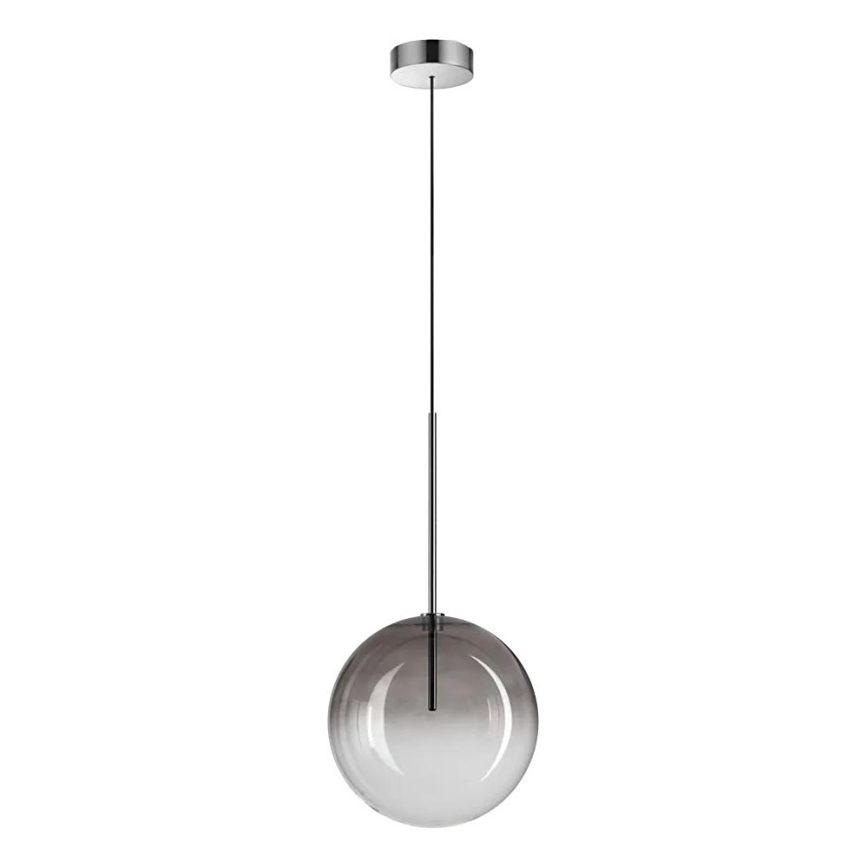 Ideal Lux - LED Пендел EQUINOXE 1xG4/2W/230V Ø 25 см лъскав хром/опушен