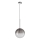 Ideal Lux - LED Пендел EQUINOXE 1xG4/2W/230V Ø 25 см лъскав хром/опушен