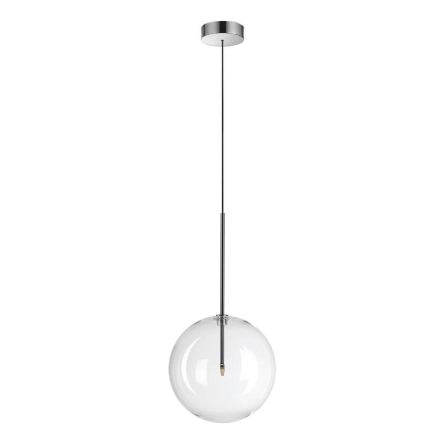 Ideal Lux - LED Пендел EQUINOXE 1xG4/2W/230V Ø 25 см лъскав хром/прозрачен