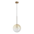 Ideal Lux - LED Пендел EQUINOXE 1xG4/2W/230V Ø 25 см месинг/опушен