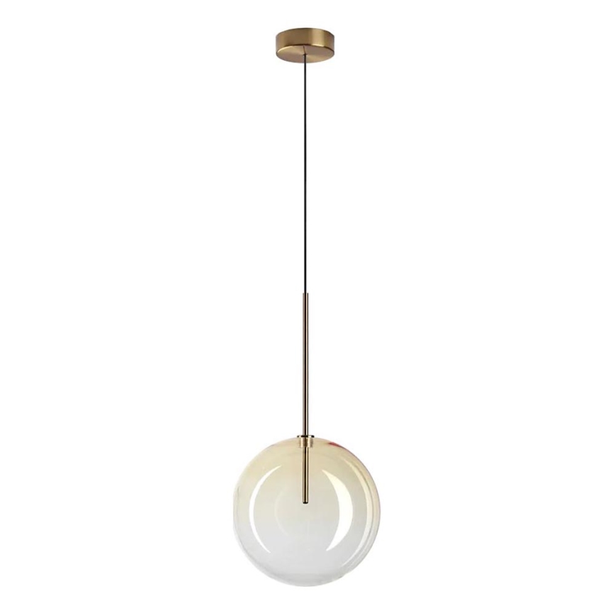 Ideal Lux - LED Пендел EQUINOXE 1xG4/2W/230V Ø 25 см месинг/опушен