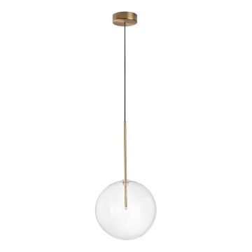 Ideal Lux - LED Пендел EQUINOXE 1xG4/2W/230V Ø 25 см месинг/прозрачен