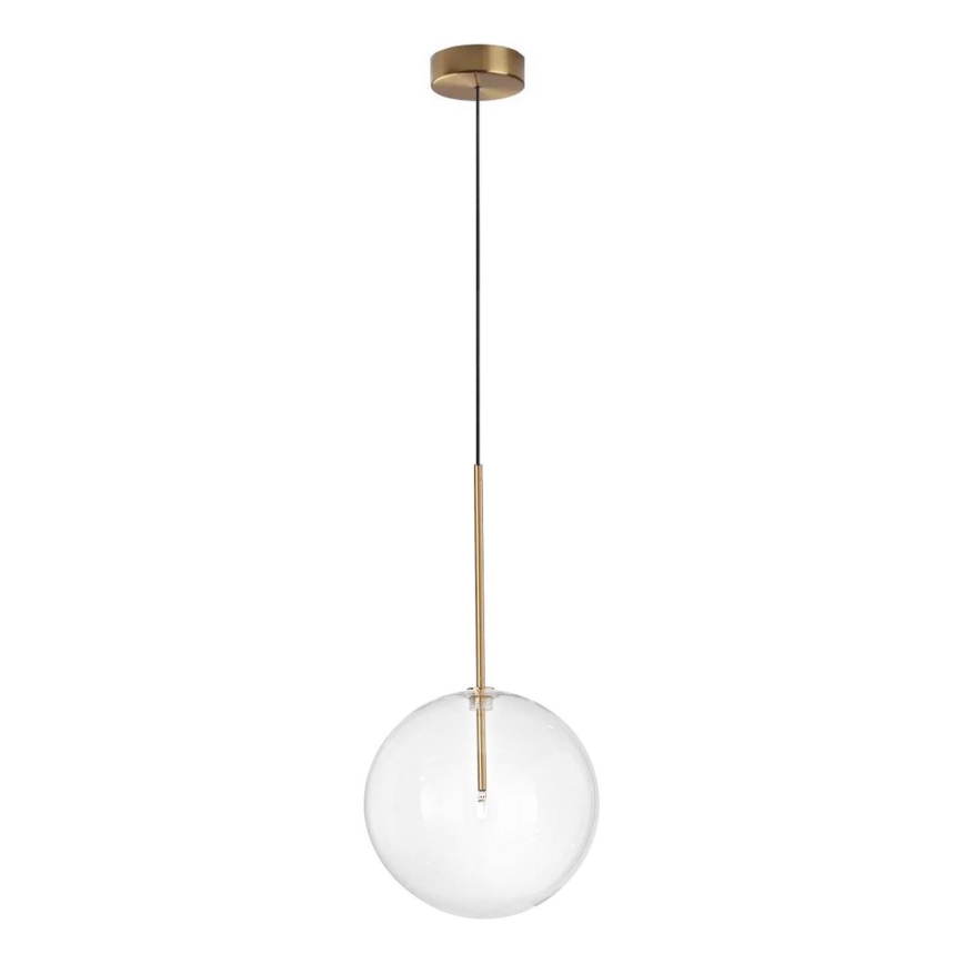 Ideal Lux - LED Пендел EQUINOXE 1xG4/2W/230V Ø 25 см месинг/прозрачен