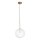 Ideal Lux - LED Пендел EQUINOXE 1xG4/2W/230V Ø 25 см месинг/прозрачен