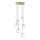 Ideal Lux - LED Пендел EQUINOXE 6xG4/2W/230V Ø 65 см месинг/прозрачен