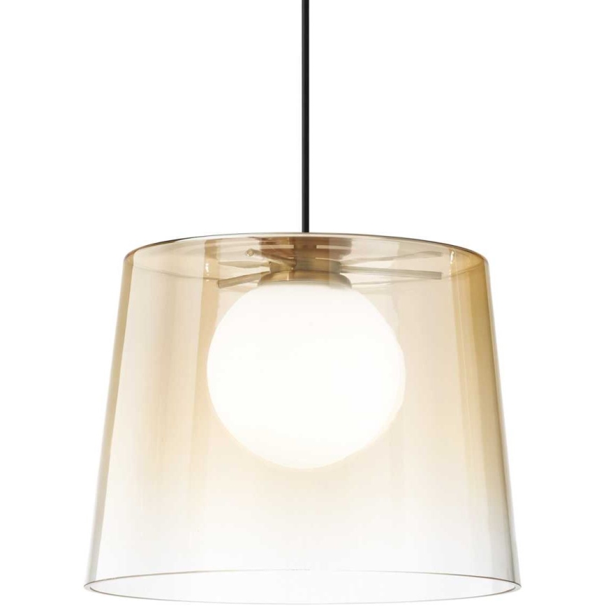 Ideal Lux - LED Пендел FADE 1xG9/3W/230V Ø 27,3 см златист/опушен