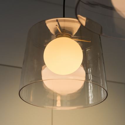Ideal Lux - LED Пендел FADE 1xG9/3W/230V Ø 27,3 см златист/опушен