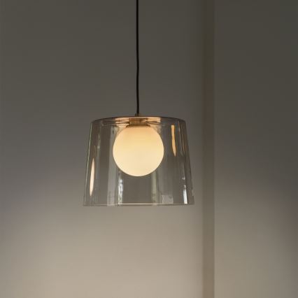Ideal Lux - LED Пендел FADE 1xG9/3W/230V Ø 27,3 см златист/опушен