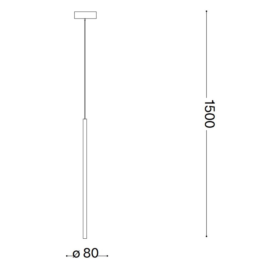 Ideal Lux - LED Пендел FILO LED/3,5W/230V 3000K CRI 90 месинг