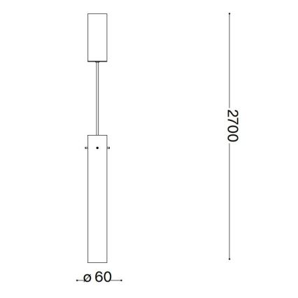 Ideal Lux - LED Пендел FLAM LED/10W/230V Ø 6 см CRI 90 опушен