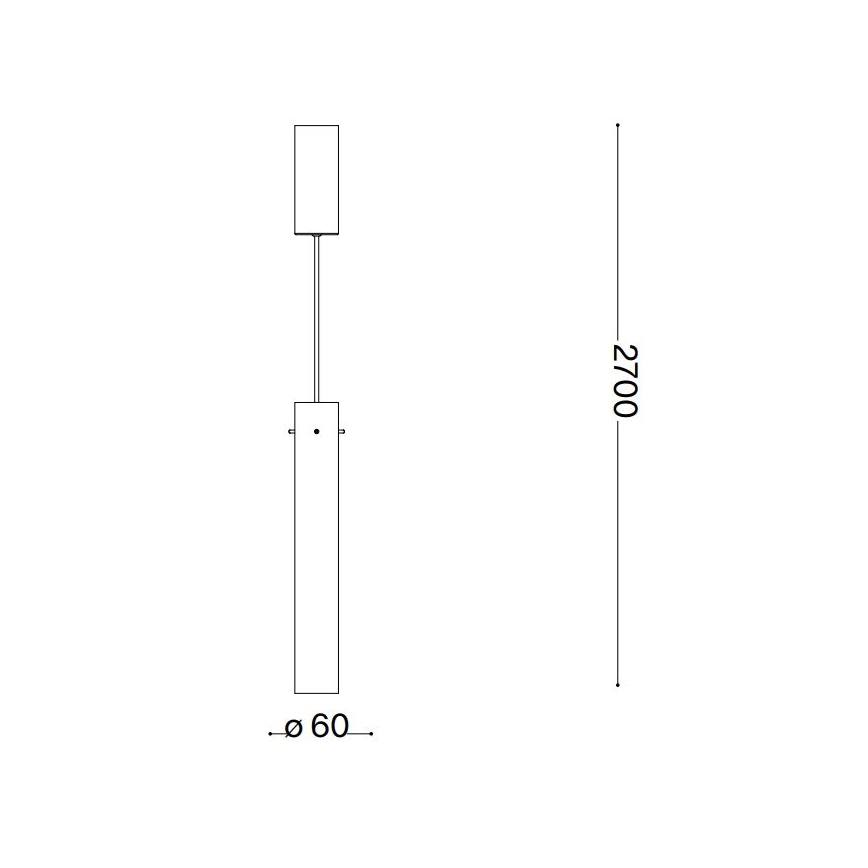 Ideal Lux - LED Пендел FLAM LED/10W/230V Ø 6 см CRI 90 опушен