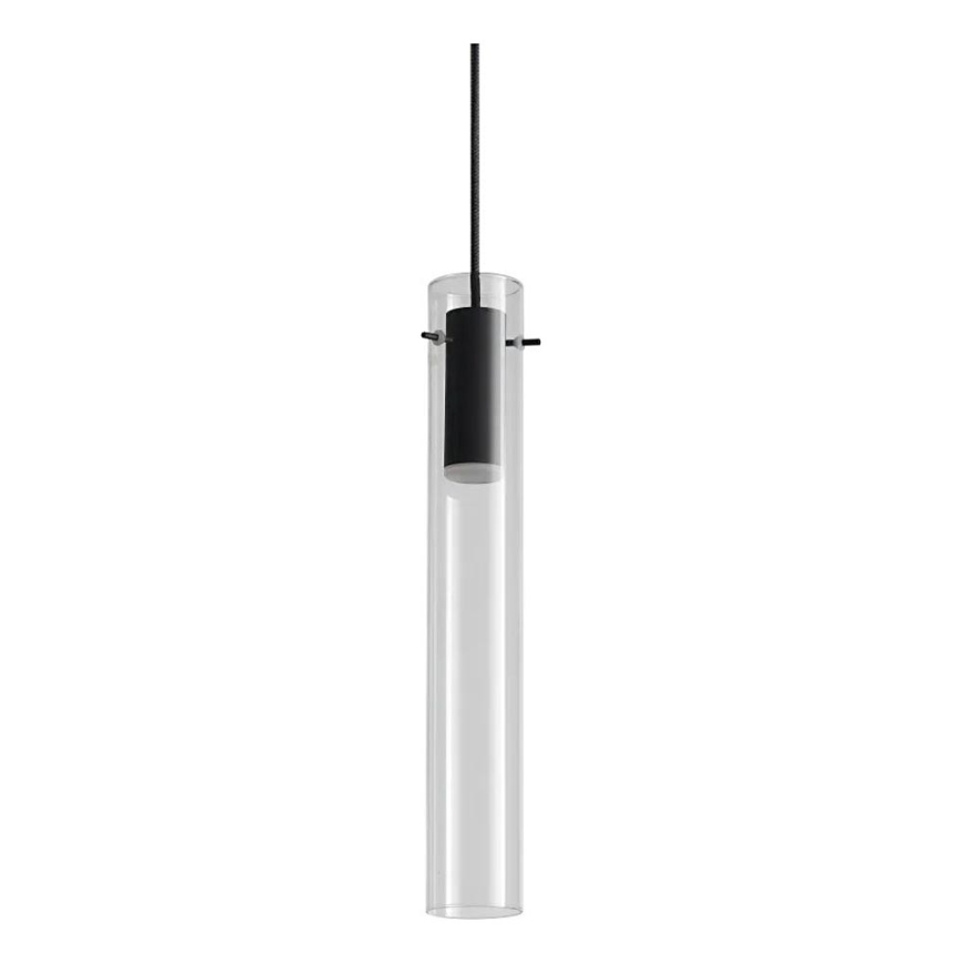 Ideal Lux - LED Пендел FLAM LED/10W/230V Ø 6 см CRI 90 прозрачен