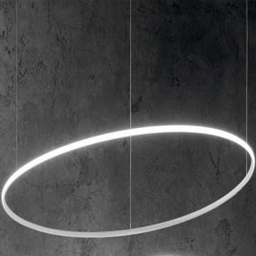 Ideal Lux - LED Пендел HULAHOOP LED/28W/230V 3000K Ø 61 см CRI 90 бял
