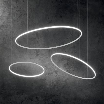 Ideal Lux - LED Пендел HULAHOOP LED/28W/230V 3000K Ø 61 см CRI 90 бял