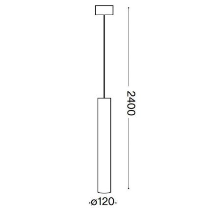 Ideal Lux - LED Пендел LOOK 1xGU10/10W/230V черен