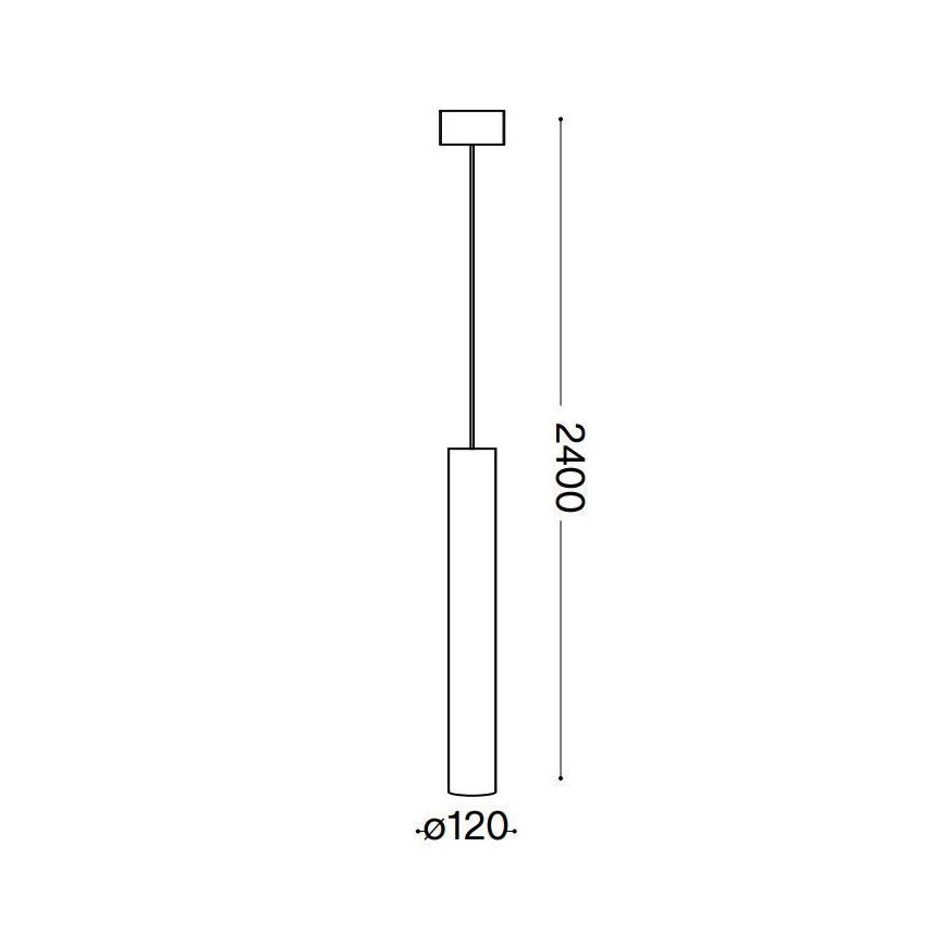 Ideal Lux - LED Пендел LOOK 1xGU10/10W/230V черен